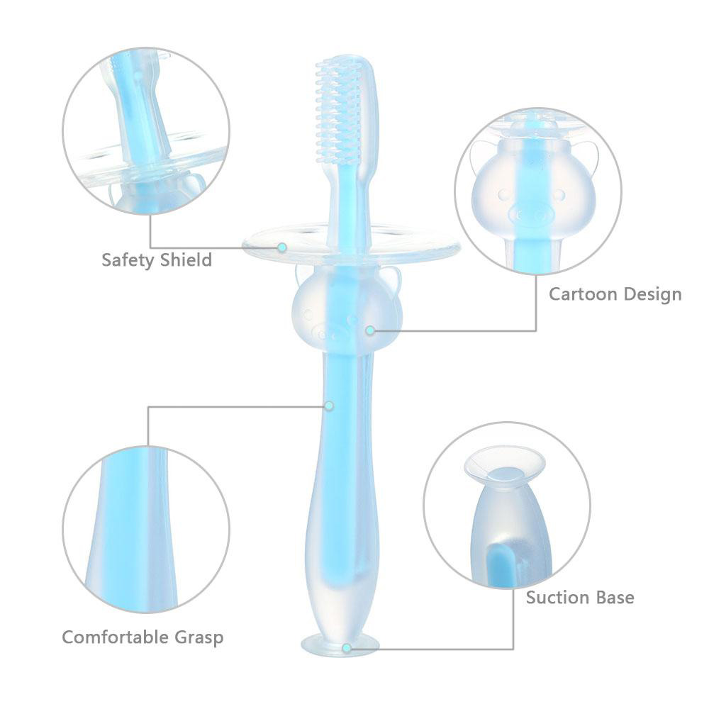 Baby Toothbrush Children Teeth Clear Soft Silicone