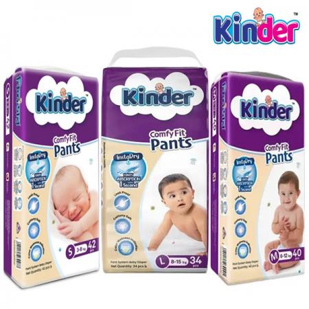 Kinder Comfy Fit Baby Diapers Pants Style (All Size Standard Series)