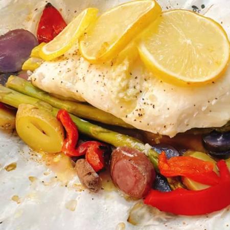 Halibut en Papillote